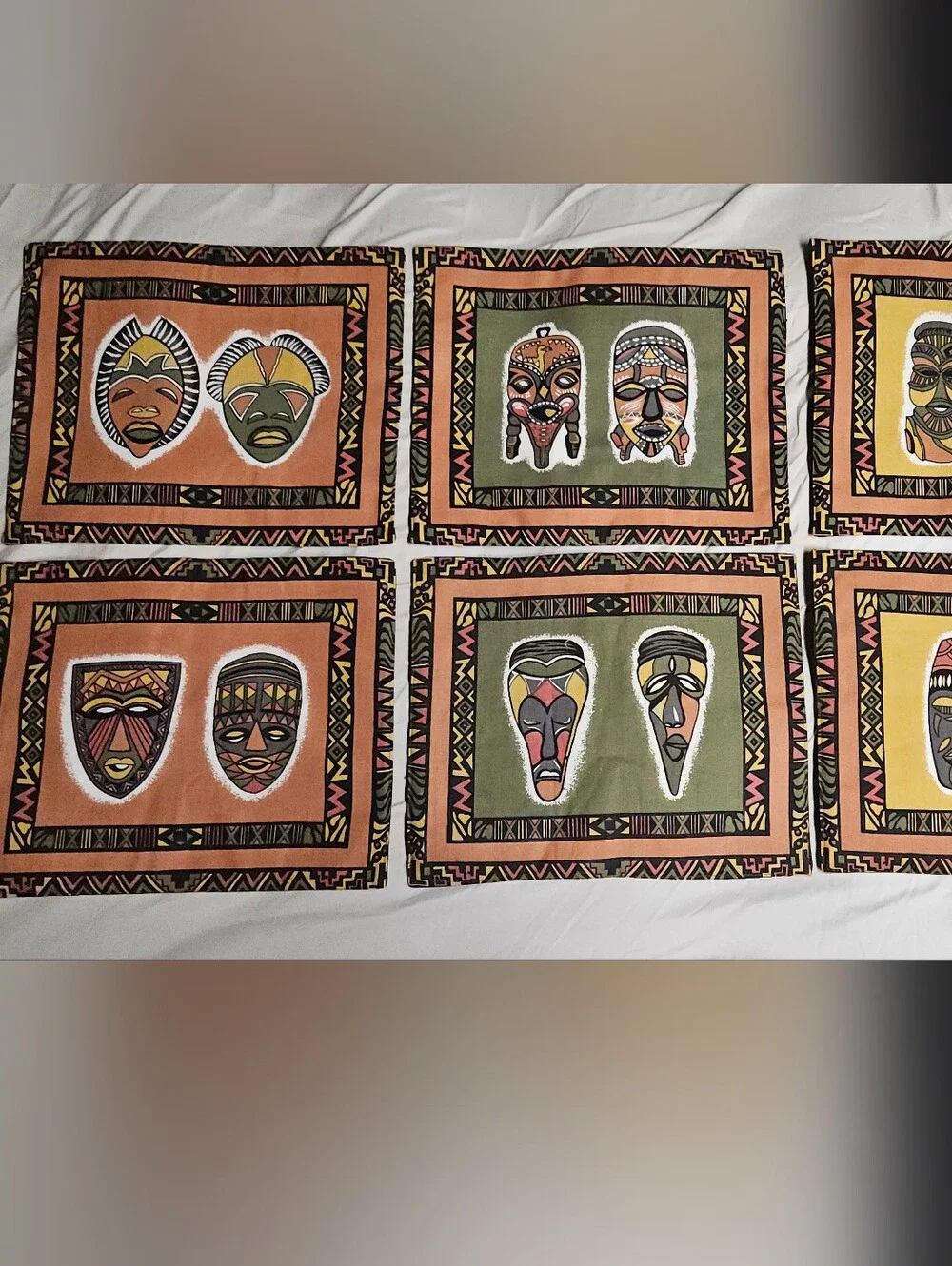 Dine With Africa Handmade Placemats, set of 6